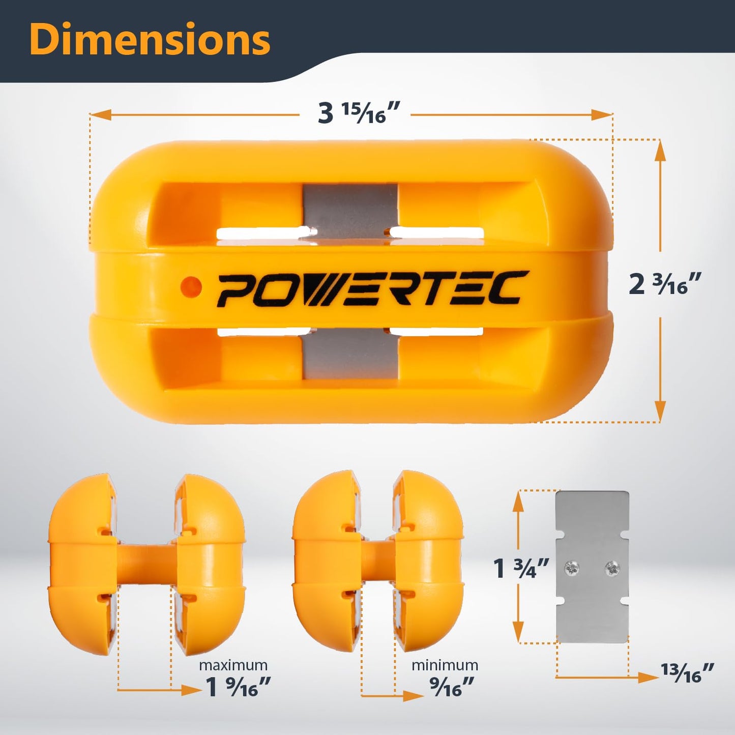 POWERTEC Dual Edge Banding Trimmer – 420 Stainless Steel Blade, ABS Body, Pneumatic for Wood, PVC, Veneer Edges, Single/Double Edge