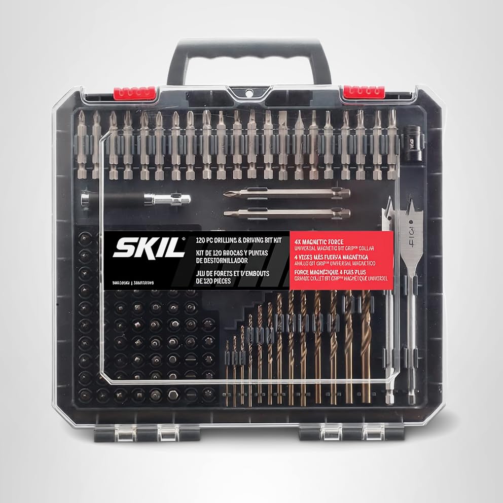 SKIL 120pc Drilling and Screw Driving Bit Set with Bit Grip - SMXS8501