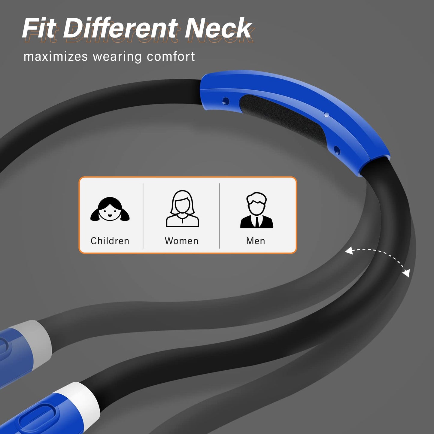 Vekkia Rechargeable LED Neck Reading Light – Flexible Silicone Arms, 3 Brightness Levels, Comfortable for Reading, Craft & Knitting