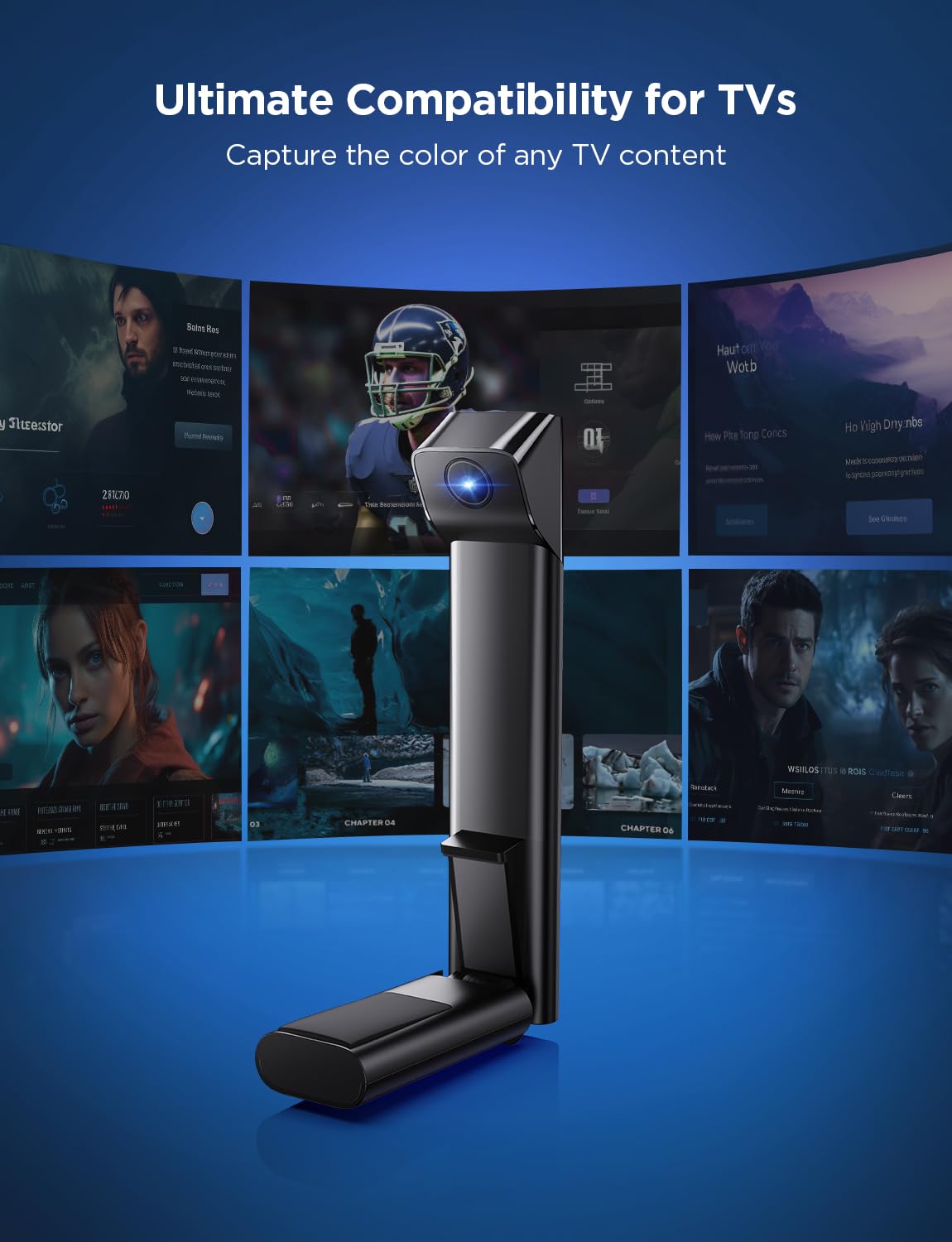 Govee TV Backlight 3 Lite for 55-65" TVs, 11.8ft RGBICW LED Strip with Camera, Fish-Eye Correction, 4-in-1 Color, App & Voice Control