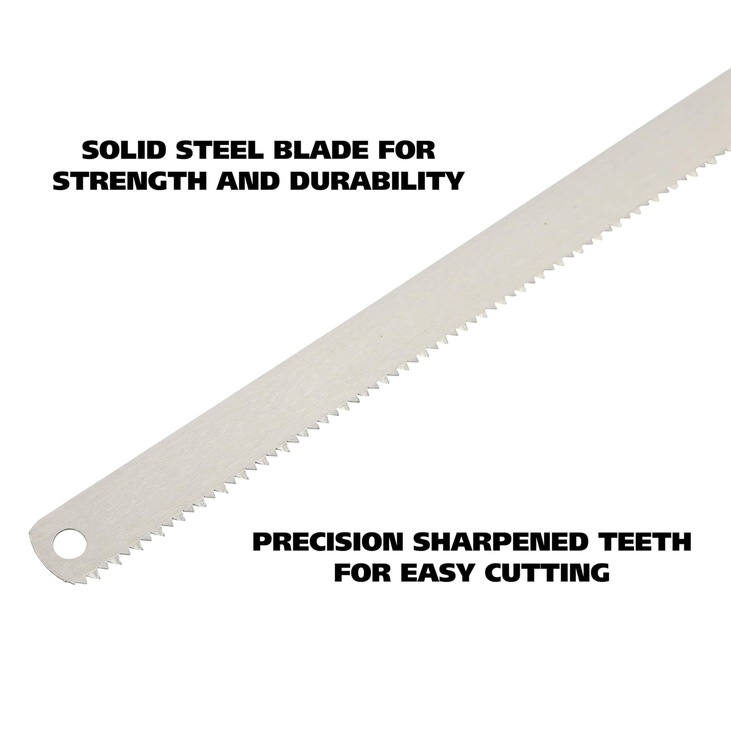 GreatNeck BUB18 Bone Saw Blade 18 Inch, Replacement Meat Saw Blade, Solid Steel with 10 TPI, Protective Sheath, Meat Processing Equipment