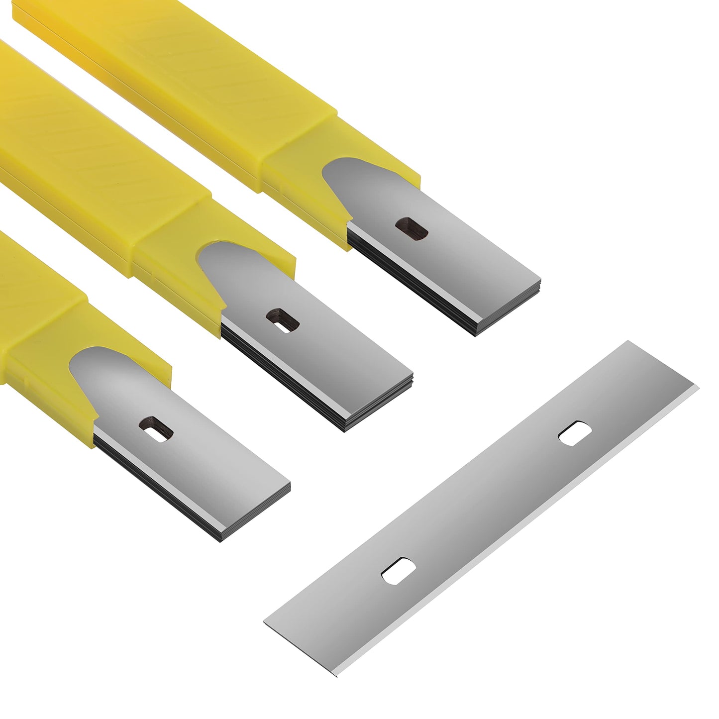 Bates 30-Pack 4" Carbon Steel Scraper Blades, Floor & Paint Razor Blade Replacement for Scrapers