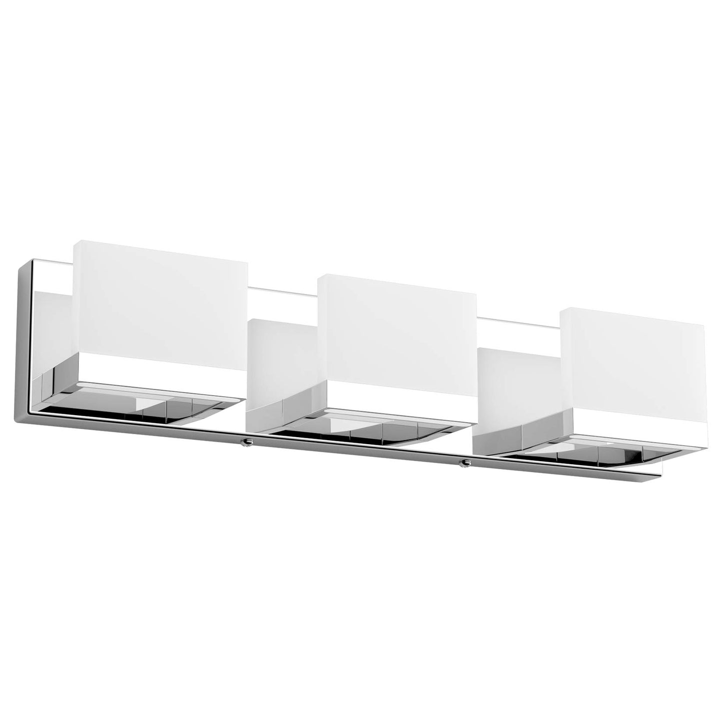 Tipace Modern 3 Lights LED Vanity Light for Bathroom Up and Down Chrome Bathroom Wall Light Fixtures Over Mirror(White Light 6000K)
