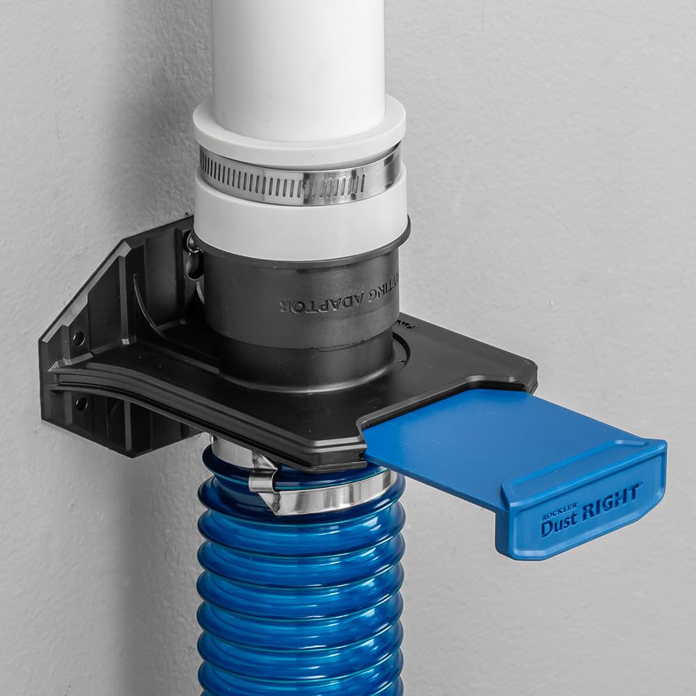 Dust Right 2.5" Ready-Mount Blast Gate – Durable Self-Cleaning Dust Collector Accessory for Woodworking & Clog-Prone Debris