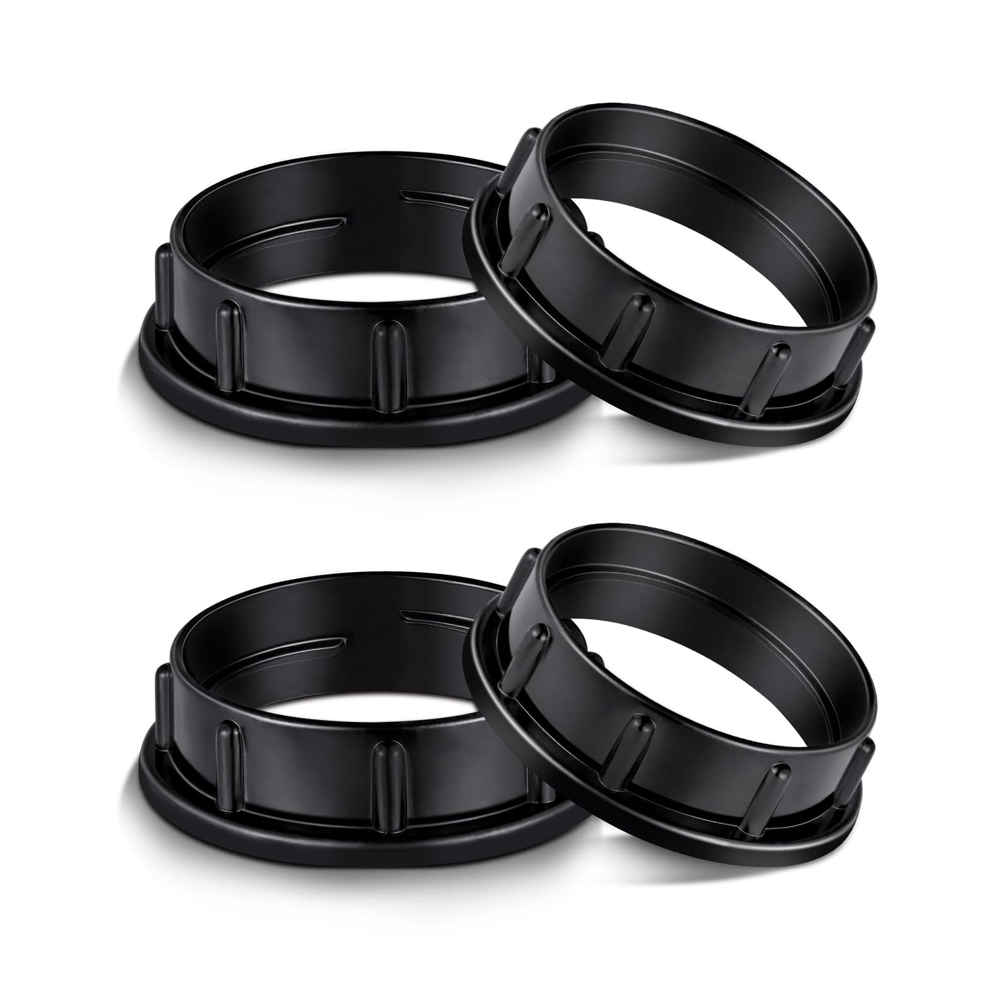 Aluminum Socket Shade Rings - Medium Base E26, Retaining Rings for Glass Lamp Shades/Light Fixtures, Lock Thread Diameter 1-1/2 Inches