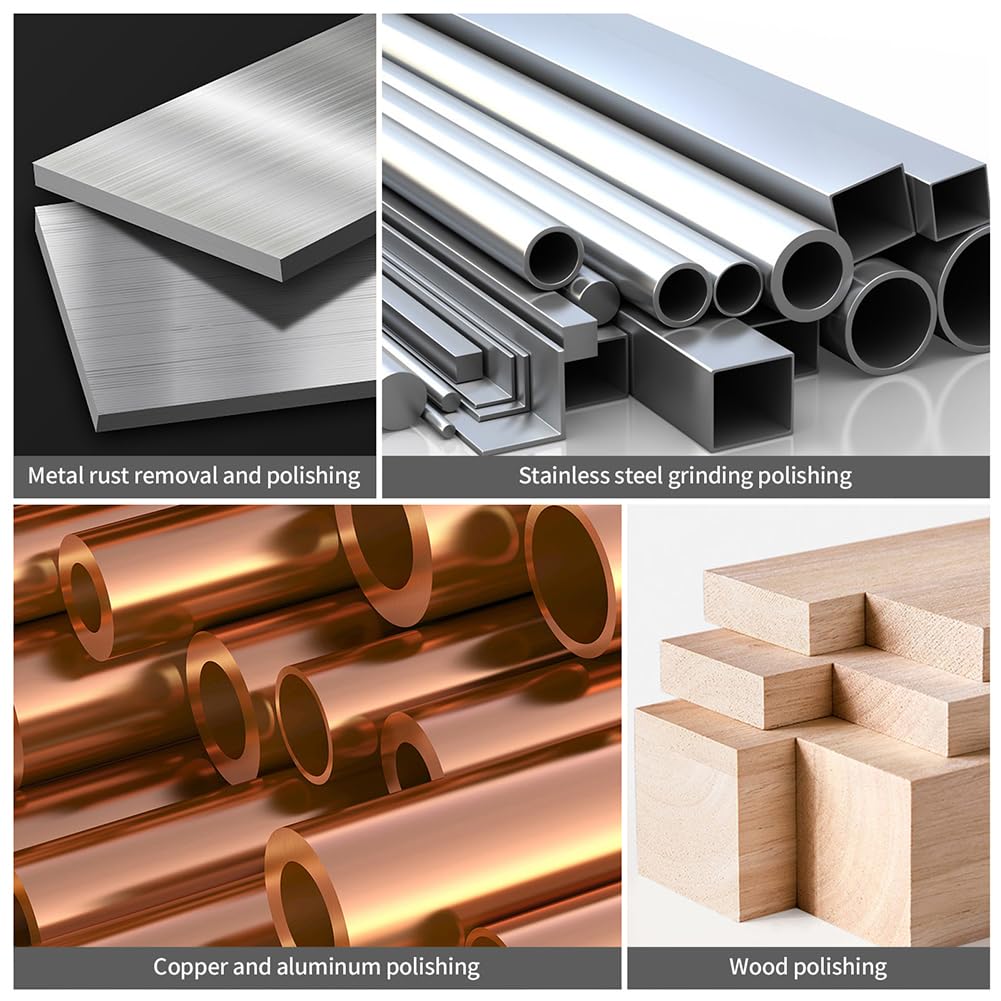 NuoDunco 15-Piece Scour Flap Disc Set, 4-1/2" Angle Grinder Pads, 180/320/600 Grit for Metal & Wood Polishing, Rust & Paint Removal