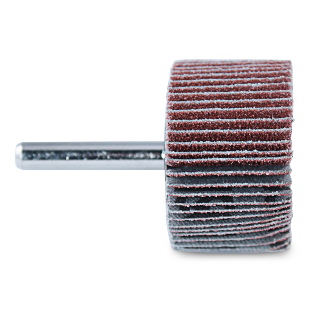 BHA Aluminum Oxide Shank Mounted Flap Wheels, 1-1/2” x 1” x 1/4”, 80 Grit - 5 Pack