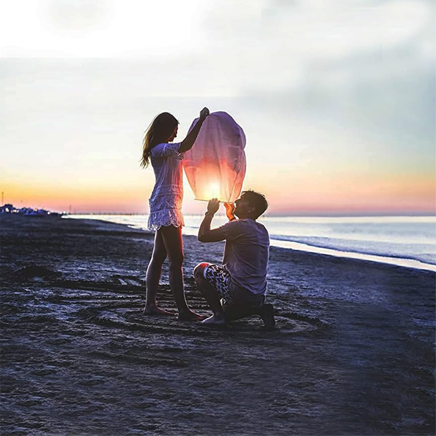 Paper Lanterns 40 Pack White, Make Outdoor Activities More Fun, Paper Lanterns is a Must Have Prop for Party.