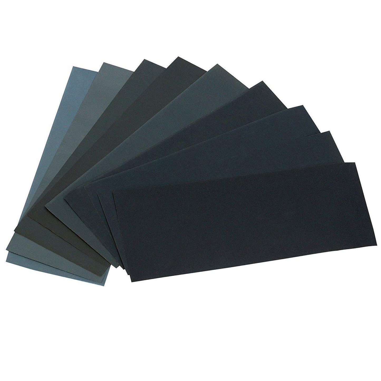 HSYMQ 24PCS Sandpaper Variety Pack, 12 Grits Assorted 120-3000 Grit for Wood & Metal, Wet & Dry Sanding Sheets