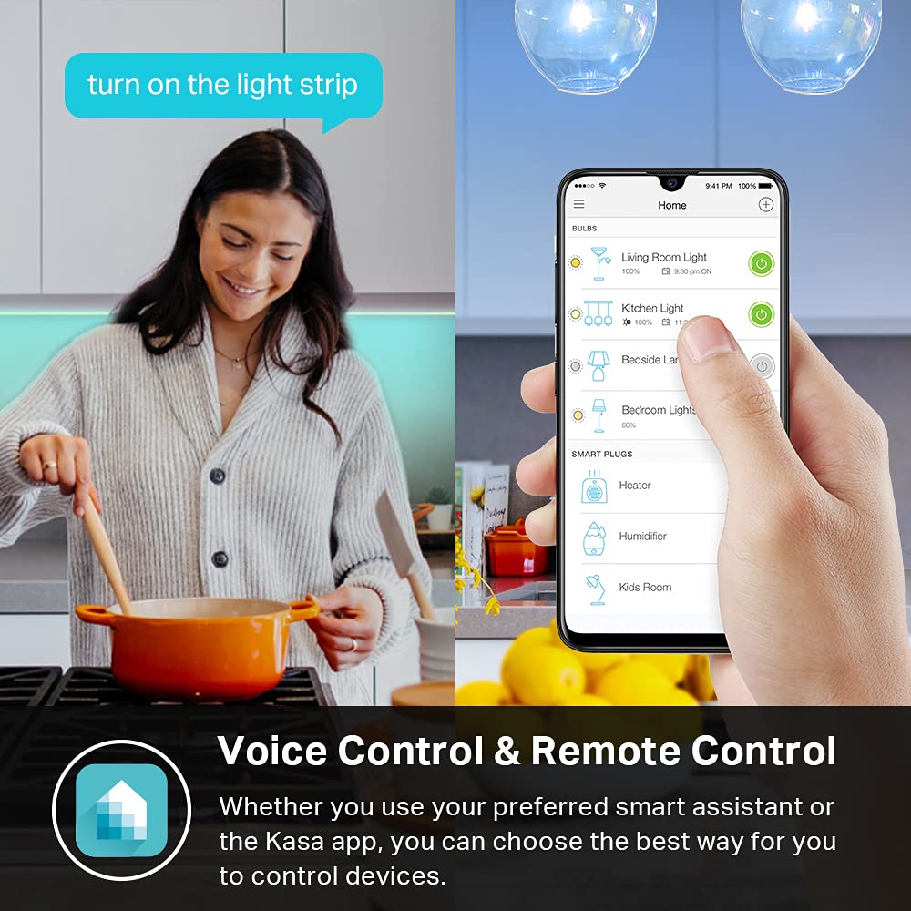 Kasa Smart LED Light Strip 16.4ft, WiFi RGB with 16M Colors, Alexa & Google Home Compatible, Adjustable Length, High Brightness, KL400L5