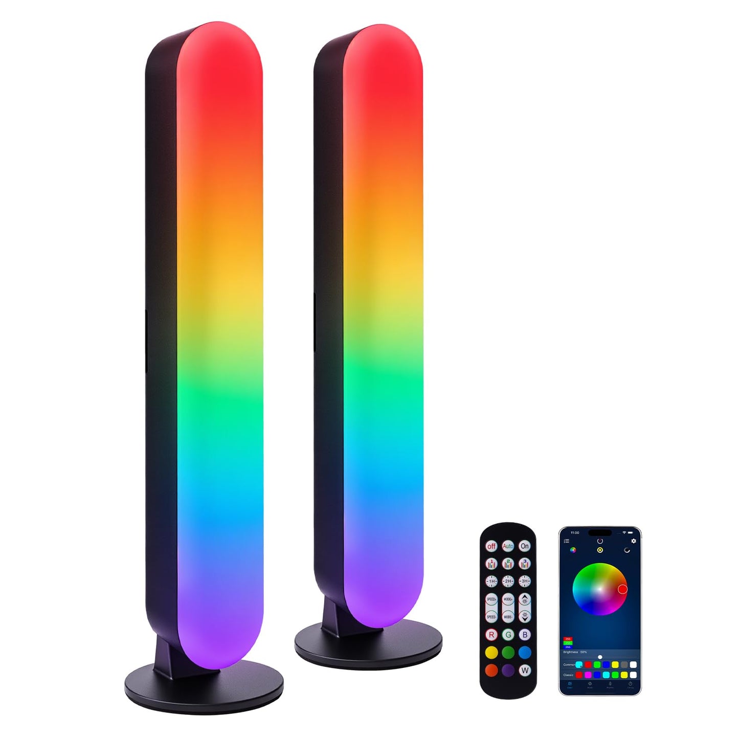 TRIPLE RABBIT RGB Light Bar,Smart LED Light Bar for Room,16 Million Colors,Three Control Modes,Dynamic Music Sync Mode,213 Preset Modes,USB Interface