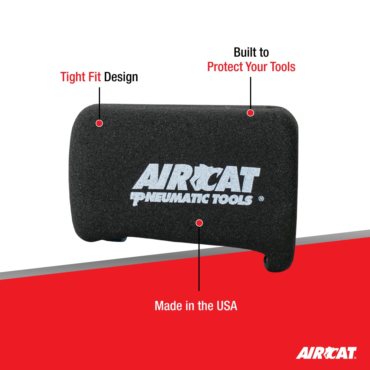 AIRCAT Pneumatic Tools 1056-XLBB: Sleek Black Boot for AIRCAT Pneumatic Tools 1056-XL and 1076-XL