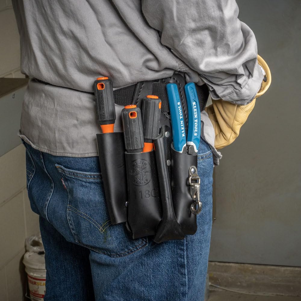 Klein Tools 85073INS Insulated Screwdriver Set, Made in USA, features 1000V Phillips, Slotted and Square Tips, Cushion Grip Handles, 3-Piece