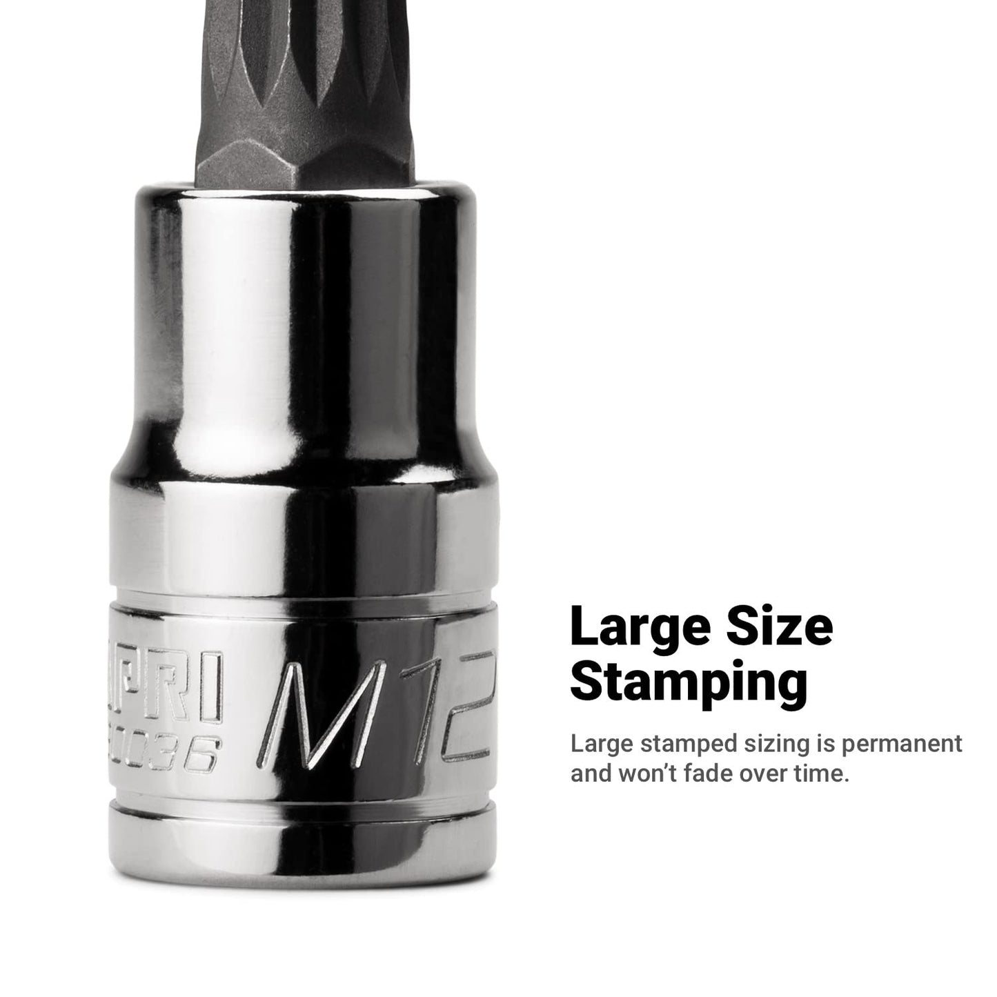 Capri Tools 30035 10mm XZN Triple Square Bit Socket with 3/8-Inch Drive