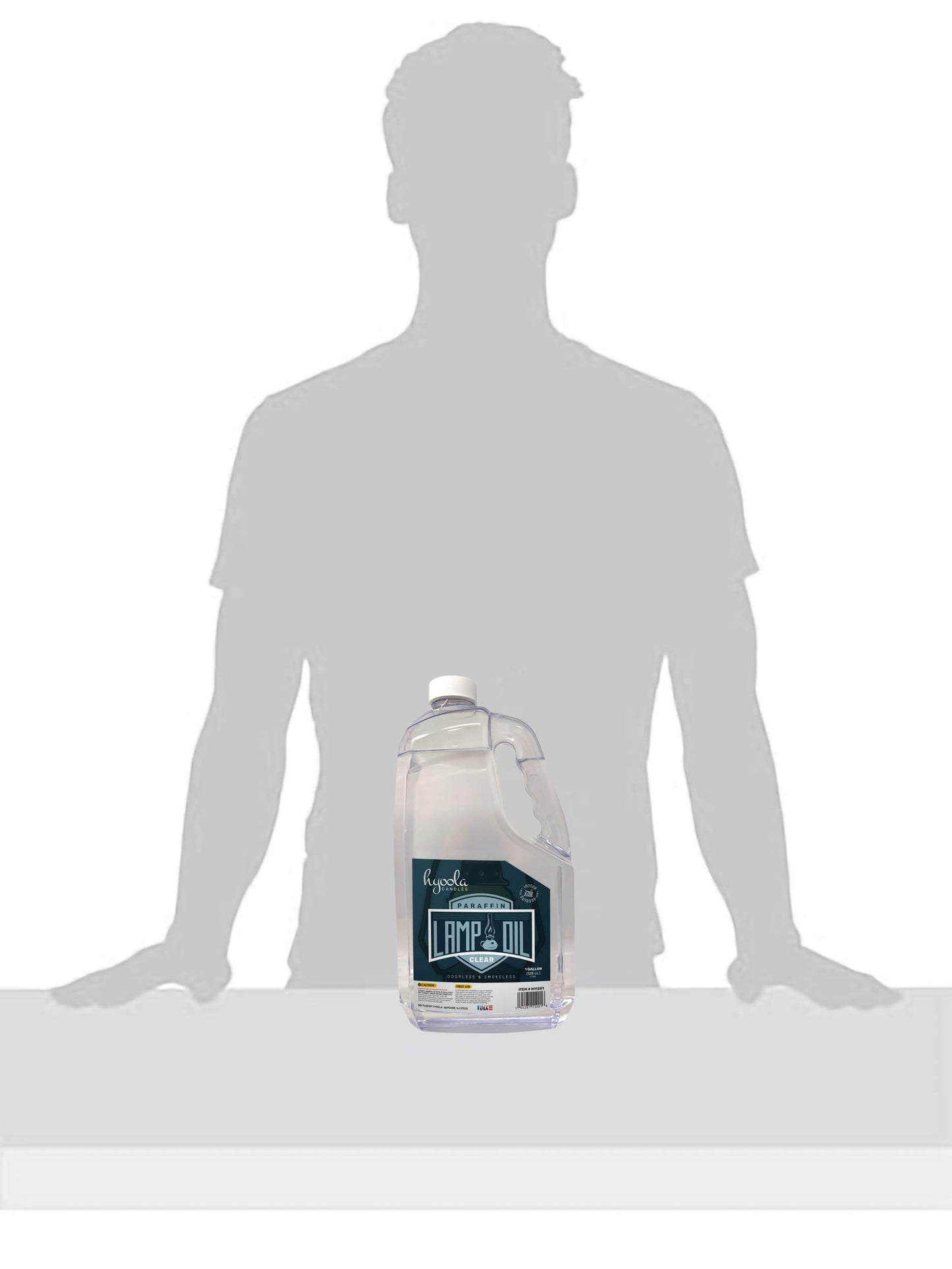 HYOOLA 1-Gallon Liquid Paraffin Lamp Oil, Clear & Smokeless, Odorless Ultra-Clean Fuel for Indoor & Outdoor Use, 2-Pack