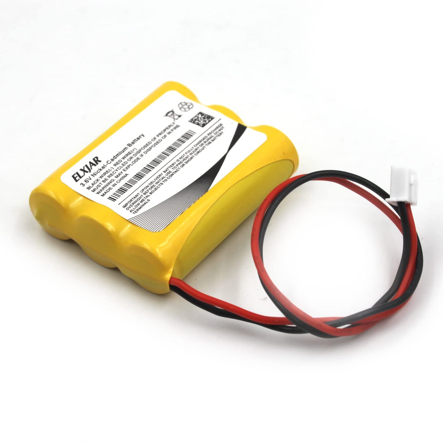 YUTSUJO (2-Pack) 3.6V 600mAh Ni-CD Battery Replacement for PowerSonic A5289-1 OSA107 DISON KRH-15/51 JLEU9 Exit Sign Emergency Light