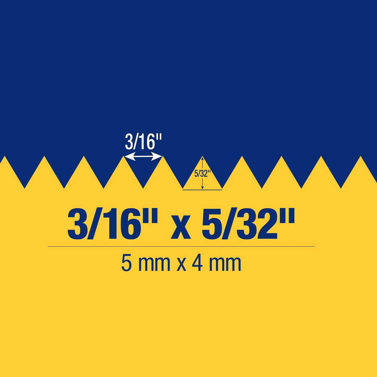 QEP 3/16" x 5/32" V-Notch Economy Flooring Trowel