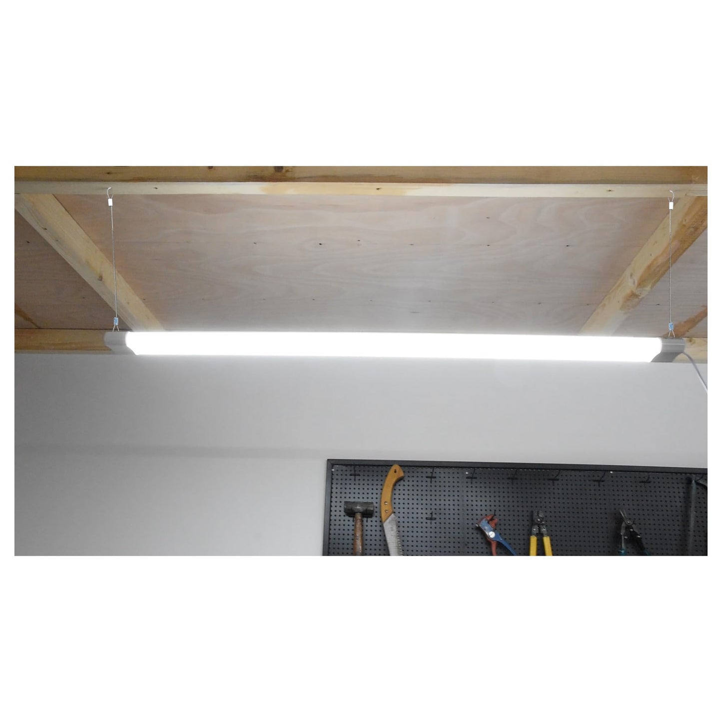 Hykolity 6-Pack 4FT Linkable LED Shop Light, 4400lm 42W (250W Eq), 5000K Daylight, Garage Utility Light, ETL, Hanging/Surface Mount