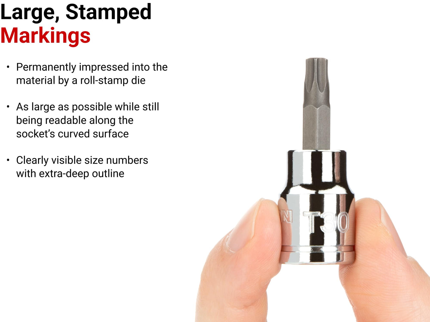 TEKTON 3/8 Inch Drive x T30 Torx Bit Socket | SHB14230