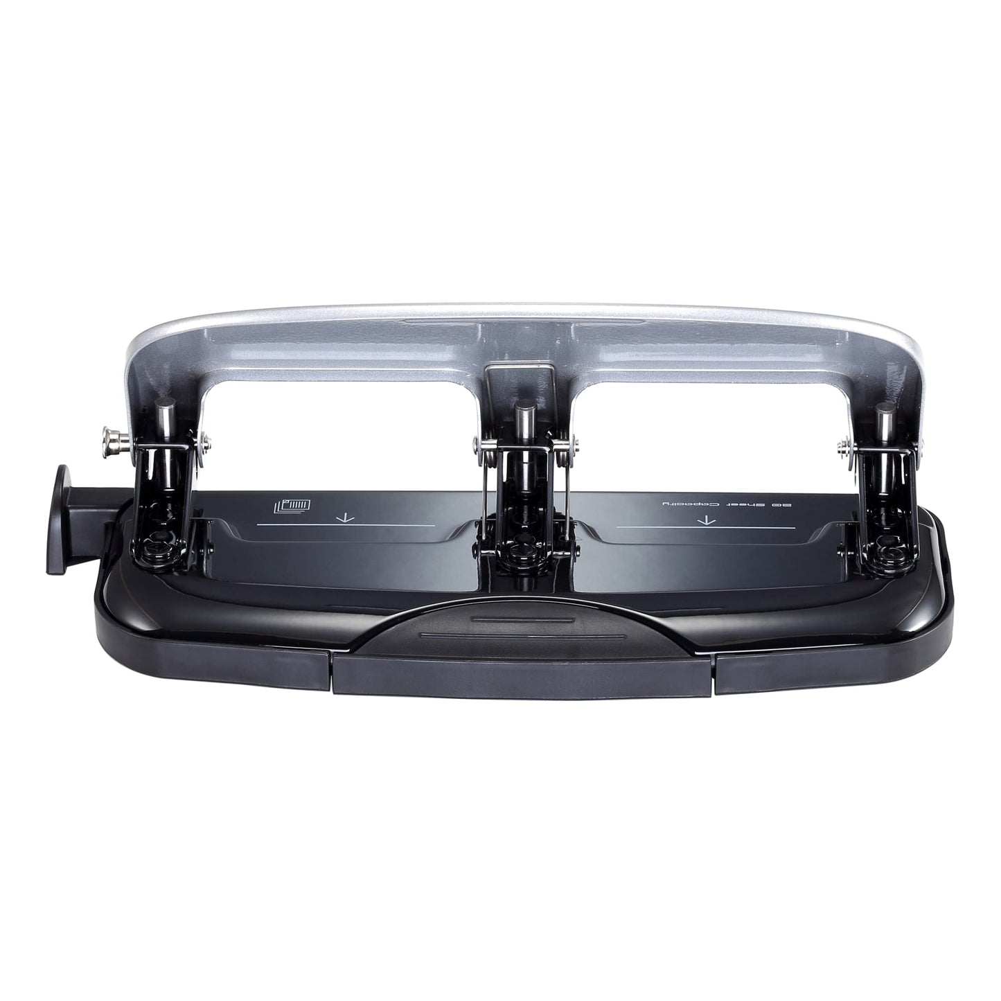 Bostitch Office EZ Squeeze 3-Hole Punch, 20 Sheet Capacity, Reduced Effort, No Jam Technology , Silver