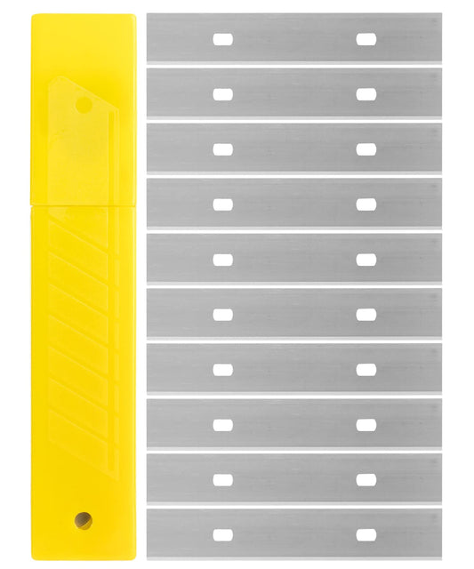 Bates 30-Pack 4" Carbon Steel Scraper Blades, Floor & Paint Razor Blade Replacement for Scrapers
