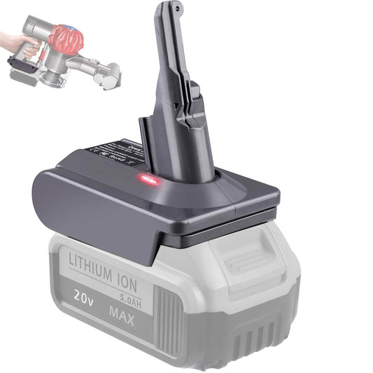 BTRUI Dyson V8 Battery Adapter for Dewalt 20V Battery, Convert DW20V8 for Dyson V8 Series Handheld Vacuum (Animal, Fluffy, Motorhead)
