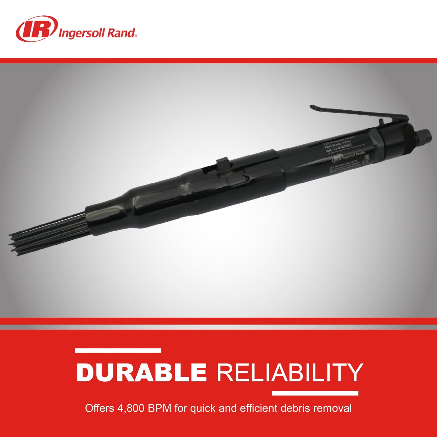 Ingersoll Rand 125-A Air Needle Scaler with 1/8-Inch Stroke