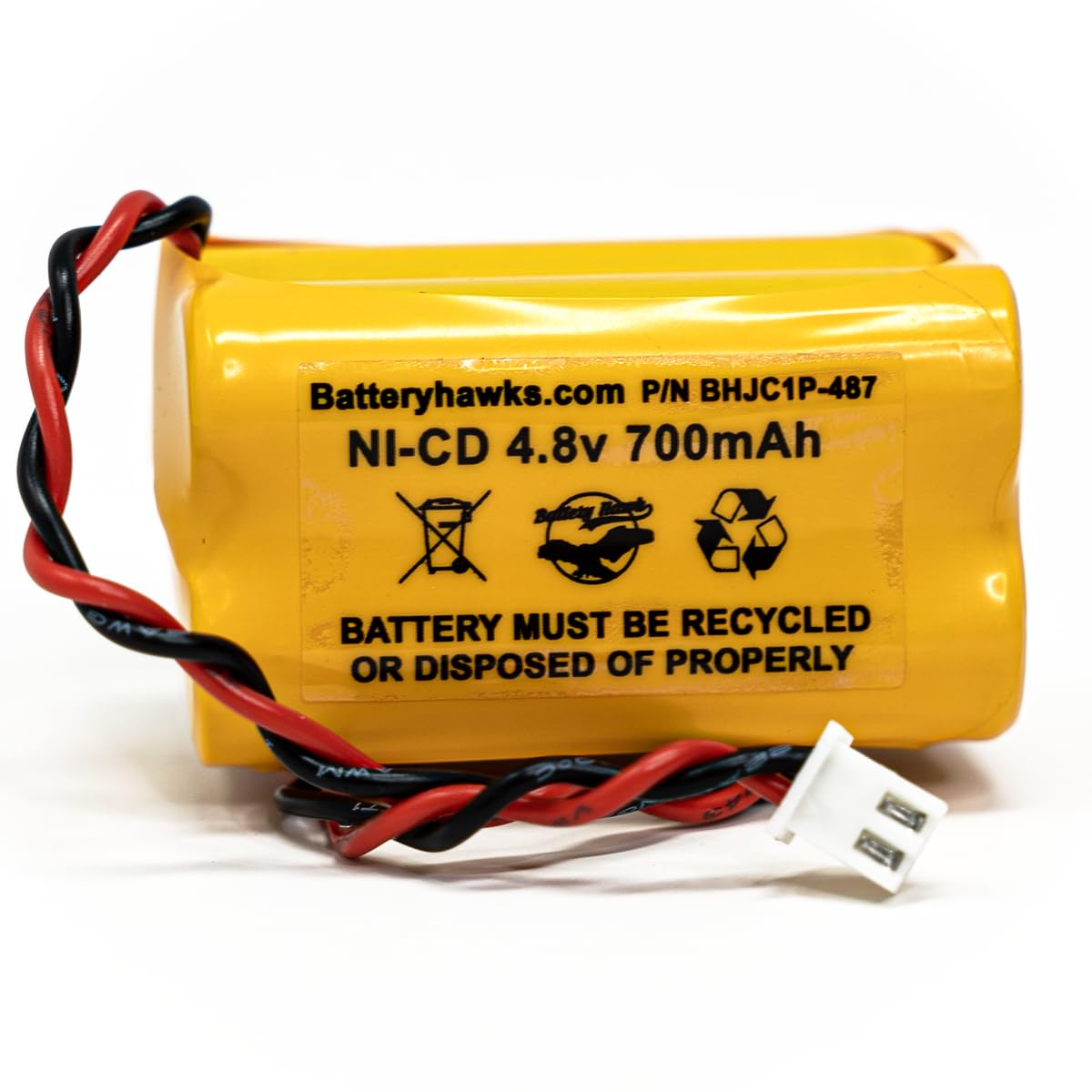 Emergi-Lite BL93NC484/485/487 4.8V NiCd Replacement Battery, 500-1100mAh, for Exit Sign & Emergency Lights