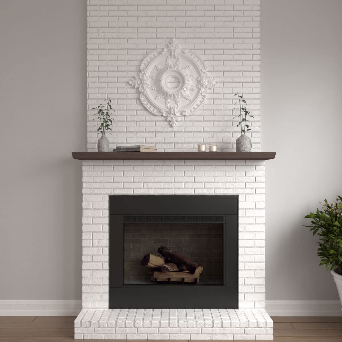 Ekena Millwork CM28BE 28 3/8"OD x 3 3/4"ID x 1 5/8"P Benson Classic Ceiling Medallion