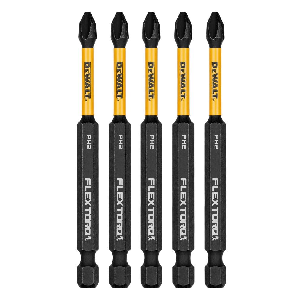 DEWALT ACCESSORIES DWA3PH2IR5 3.5" Impact #2 Phil Bit, 5 Piece (1 Pack)