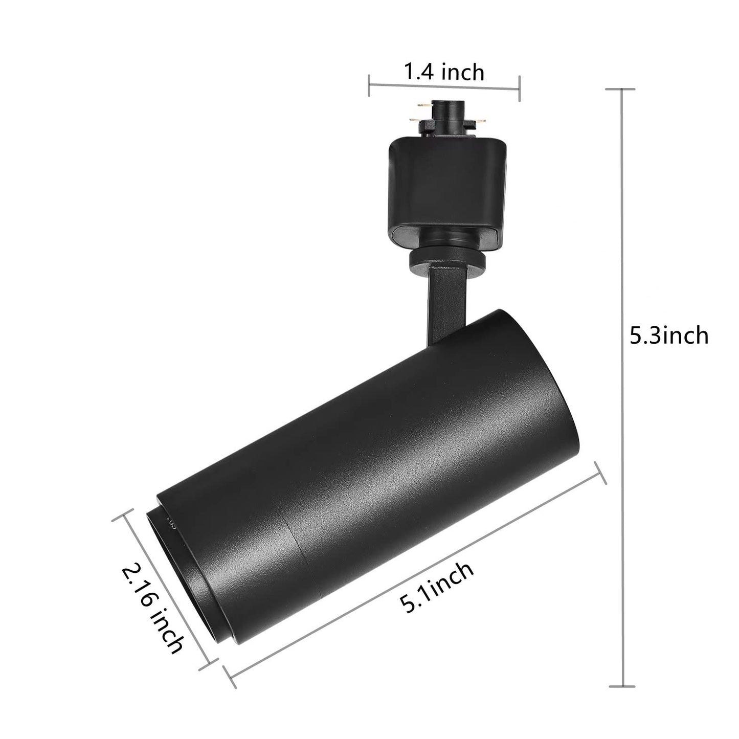 Ajbvp 5-Color LED Track Light Heads 12W Dimmable, Adjustable Beam 15°–60°, Multi-Color Temp 2700K–5000K, Ceiling & Art Lighting