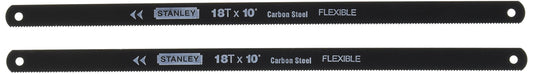 Stanley 15-908A 18 Point Hacksaw Blade High Carbon Steel, 10-Inch