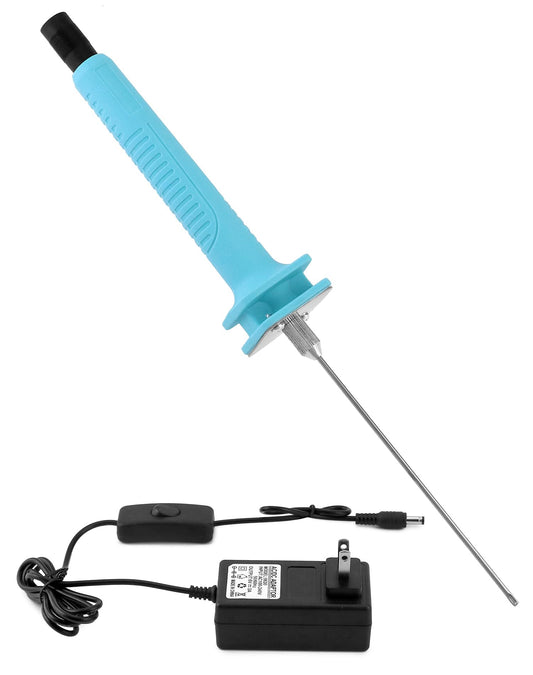 QWORK 15W Electric Hot Wire Foam Cutter, Fast Heating, 4" Precision Cut, Ergonomic Handle, Dual Voltage 100-240V for Foam & Polystyrene