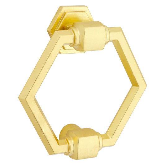 National Hardware N336-708 Powell Door Knocker, Brushed Gold