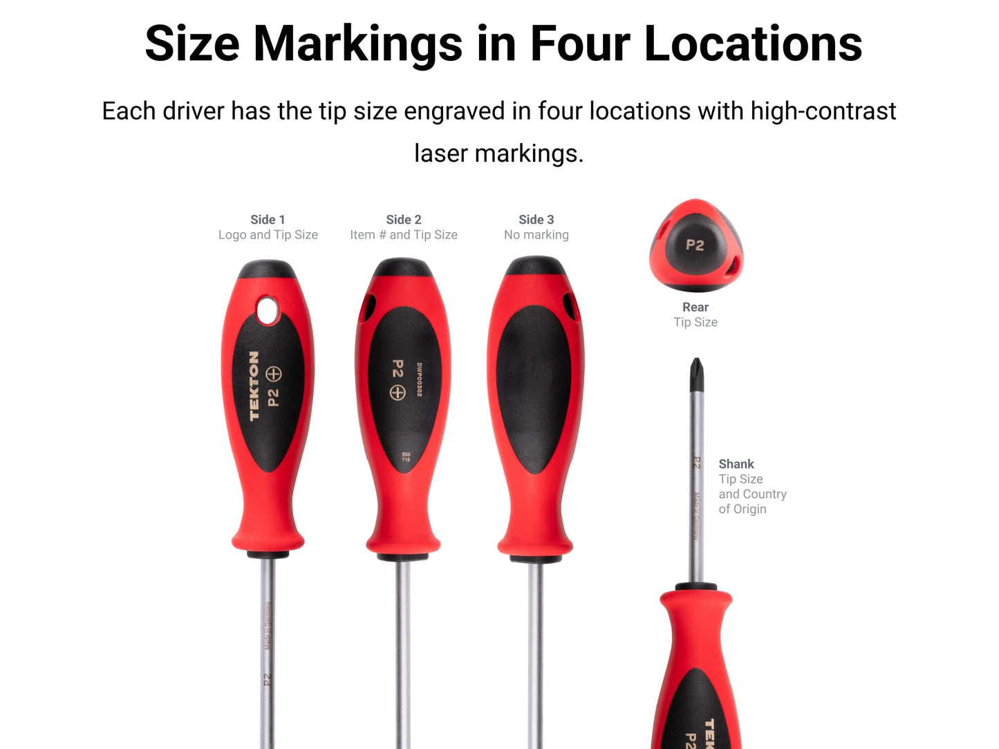 TEKTON #3 Phillips Screwdriver (4 in. Shank) | DWP00303