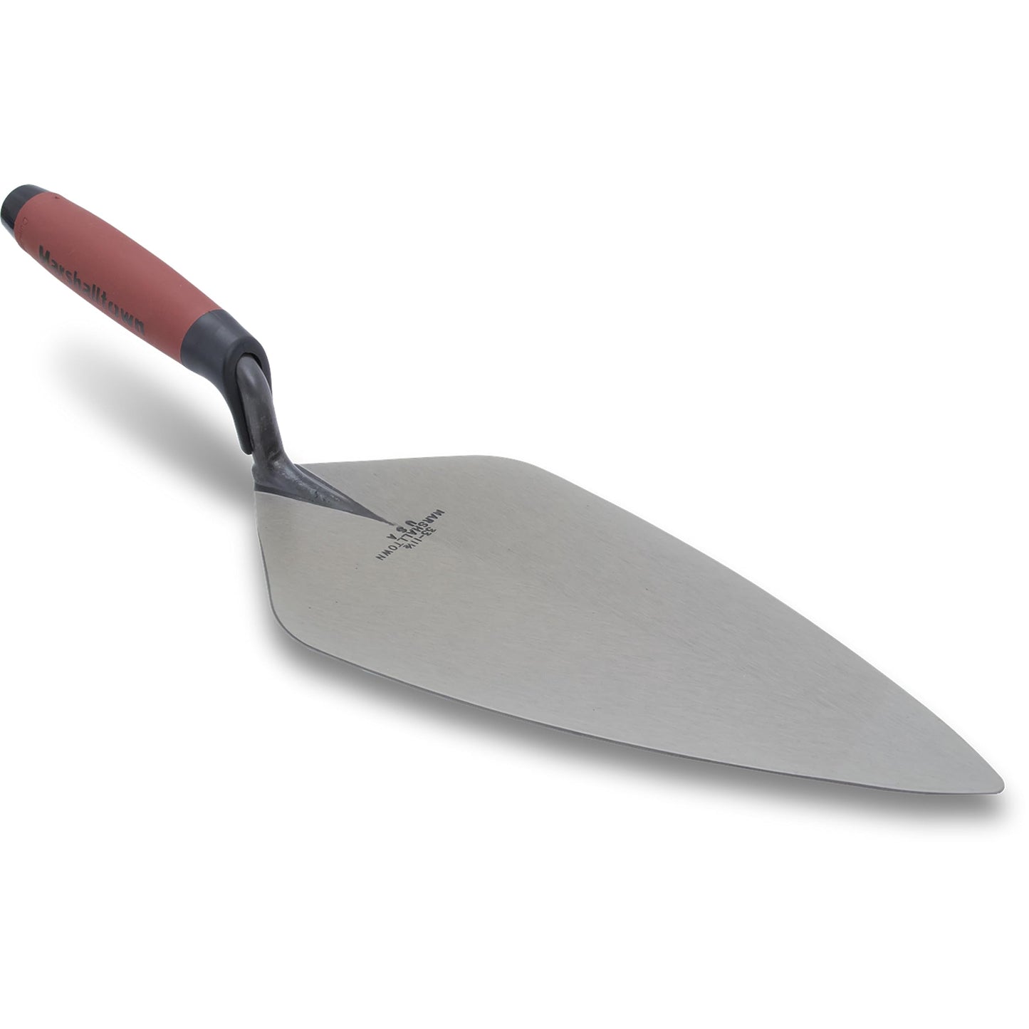 MARSHALLTOWN Brick Trowels, London Style, 12 x 5-1/8 Inch, DuraSoft Handle, Brickwork, Blockwork, Stonework, Masonry, Made in USA, 33 12FG