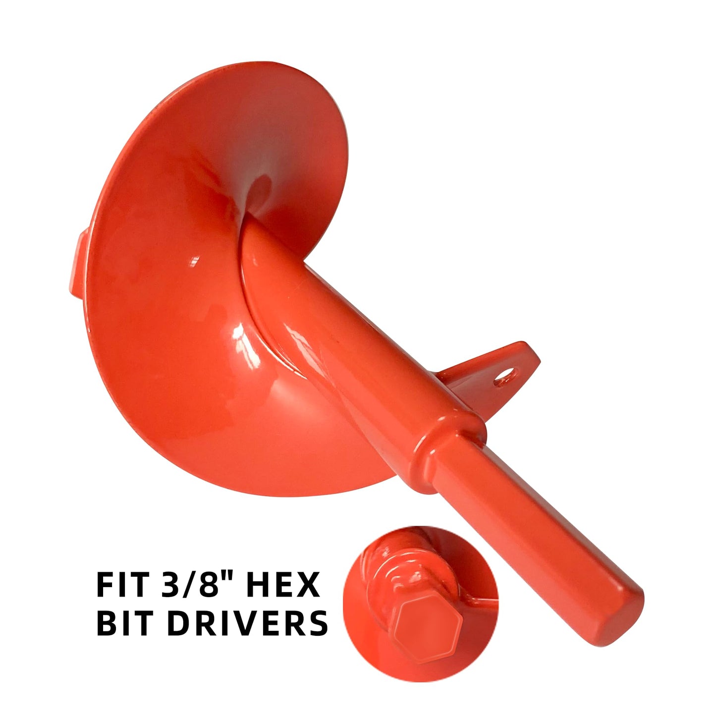 24”x 3”Auger Drill Bit 3/8”Hex Drive Bulb Bedding Planter Heavy-Duty Garden Spiral Drill Bits