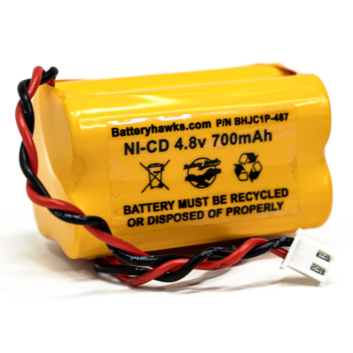 Emergi-Lite BL93NC484/485/487 4.8V NiCd Replacement Battery, 500-1100mAh, for Exit Sign & Emergency Lights