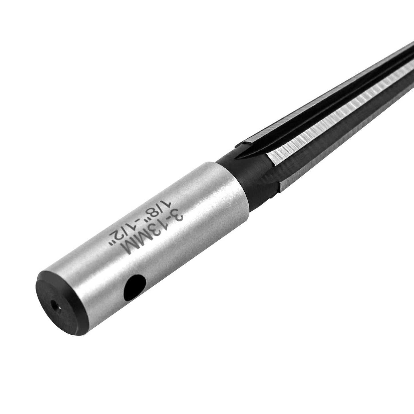 QWORK 1/8" - 1/2" Tapered Straight Flute Handle Reamer T Handle Tapered Reamer Tool for Wood Plastic