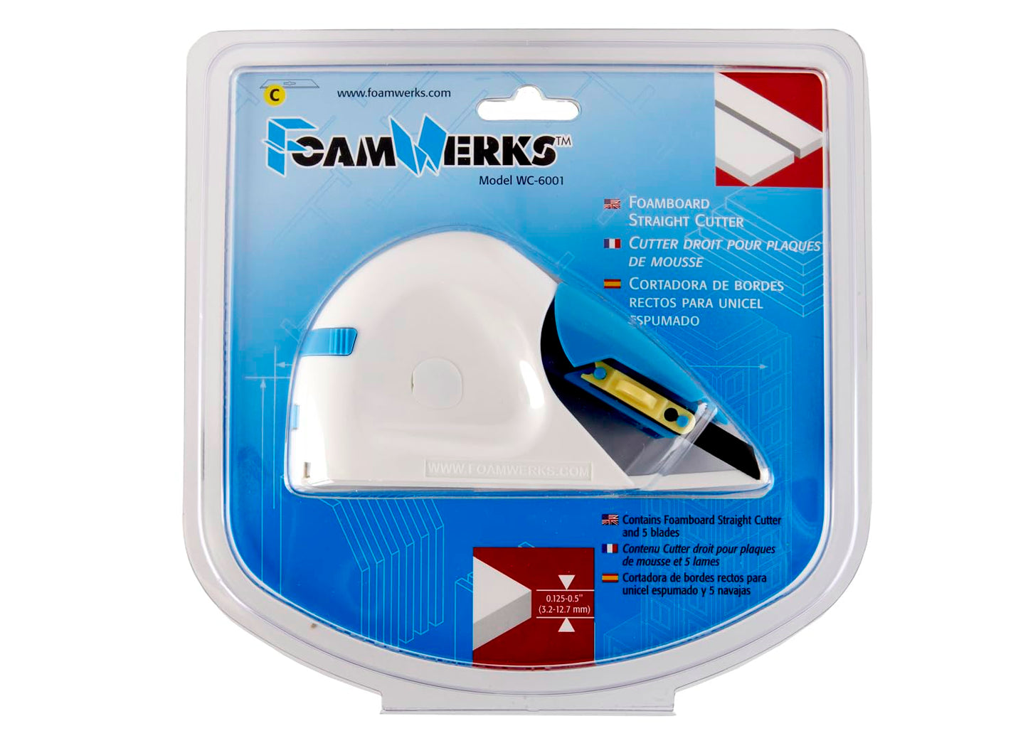 Authentic Logan WC6001 FoamWerks Straight Cutter used to Cut Foamboard/EVA Foam to 1/2" Thickness.