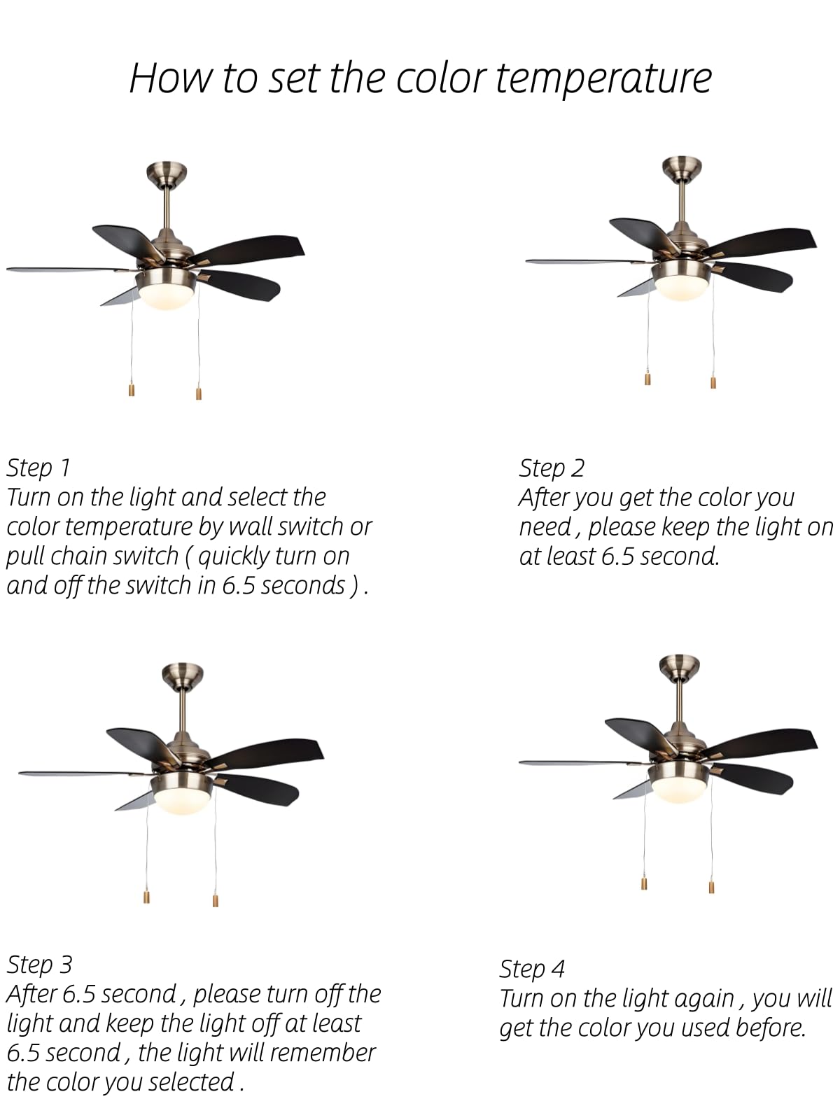 **Ledytech 4" LED Retrofit Light Kit for Ceiling Fan – 18W Dimmable Panel, 2200LM, CCT Adjustable 3000K/4500K/6000K, CRI 90, 120V**