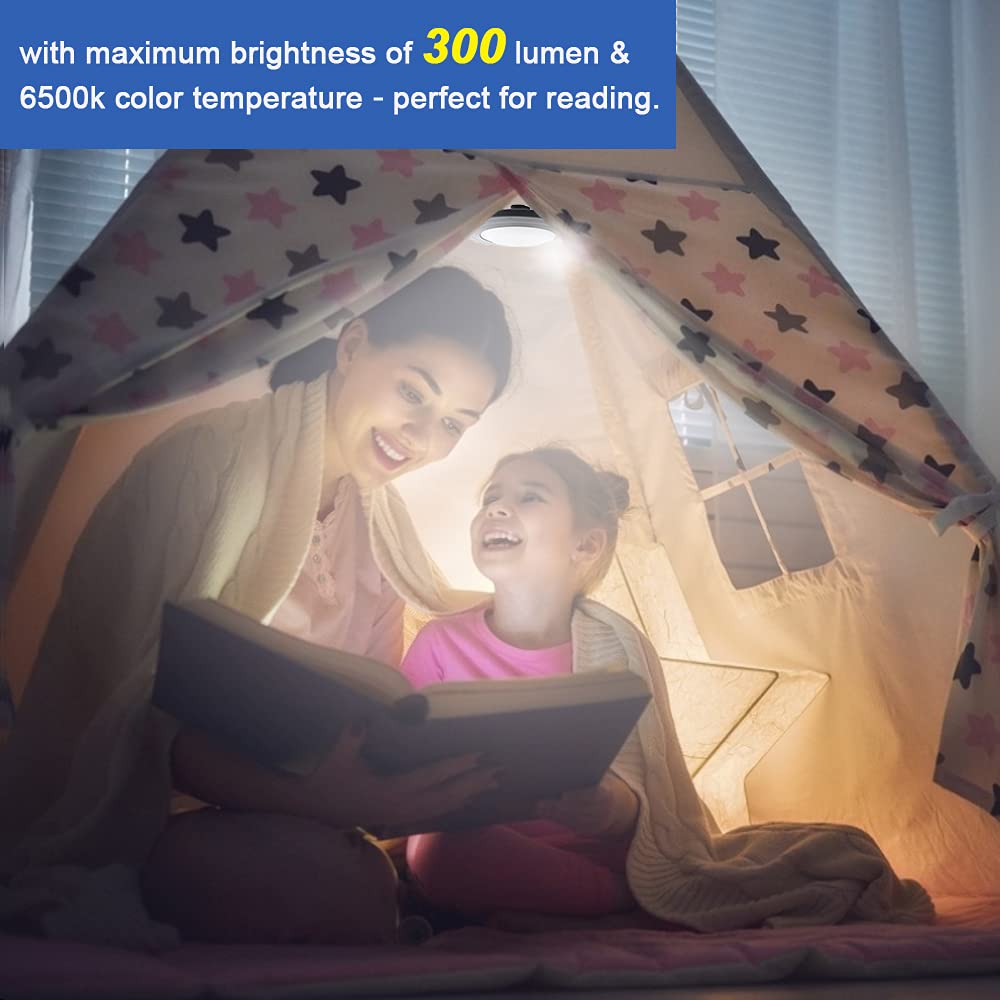 Happetite Rechargeable Umbrella Lights with Remote, 3 Brightness Modes for Offset Patio Umbrellas, Outdoor & Garden, Black