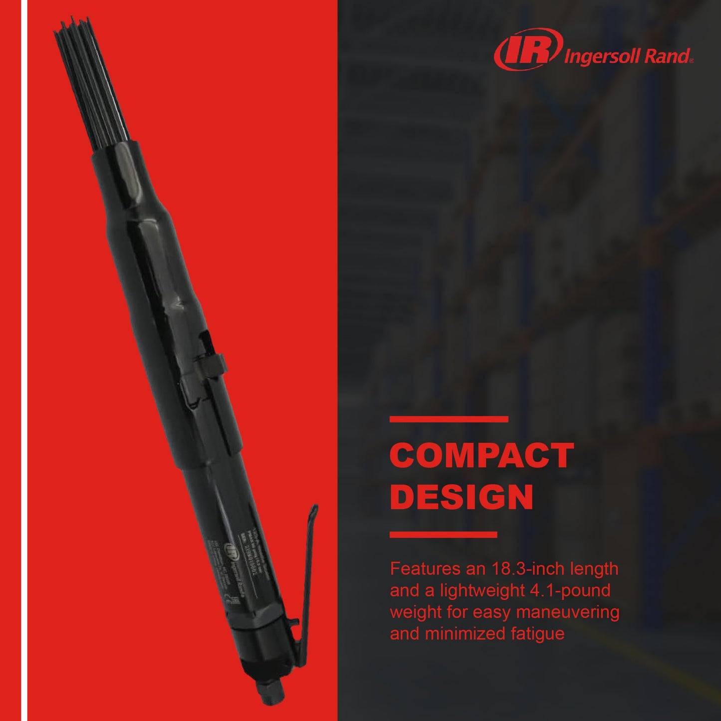 Ingersoll Rand 125-A Air Needle Scaler with 1/8-Inch Stroke