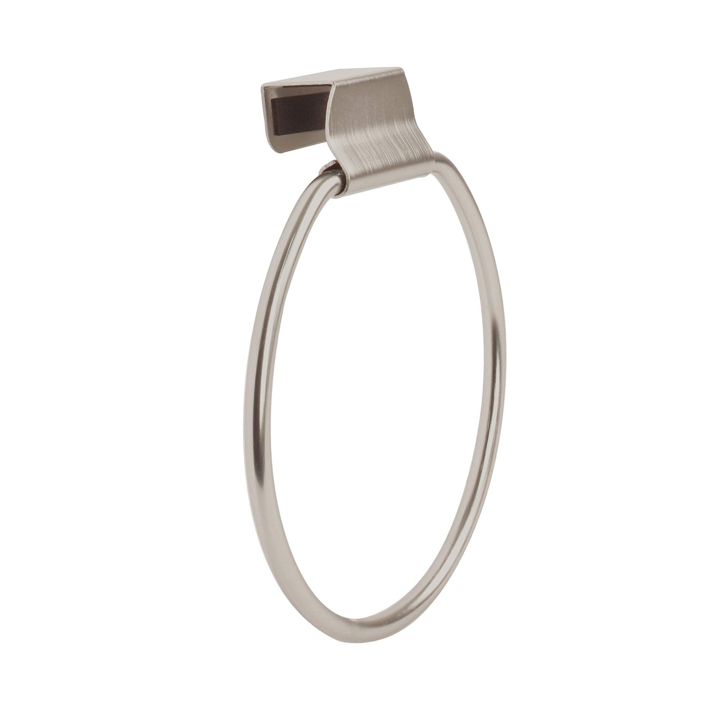 Spectrum Diversified Towel Ring, over the Cabinet Door, Brushed Nickel Small