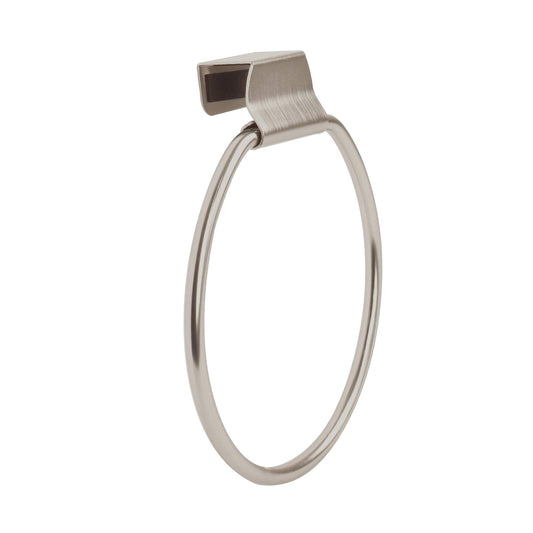Spectrum Diversified Towel Ring, over the Cabinet Door, Brushed Nickel Small