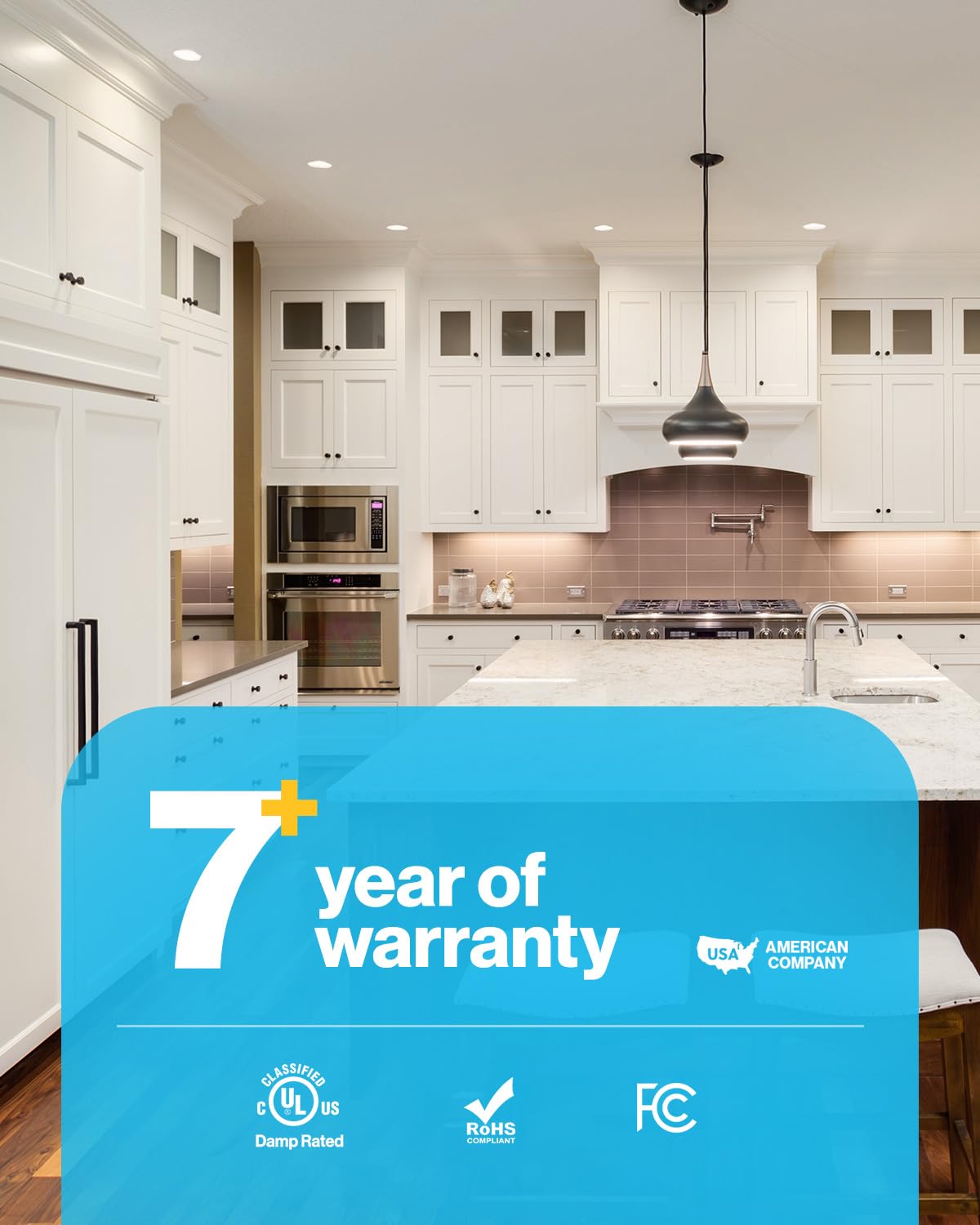 Sunco 6-Pack 3" Recessed LED Lights, Ultra-Thin, 500LM 8W (50W), Dimmable, Canless, 2700K-6000K, Wafer Thin Ceiling Lighting