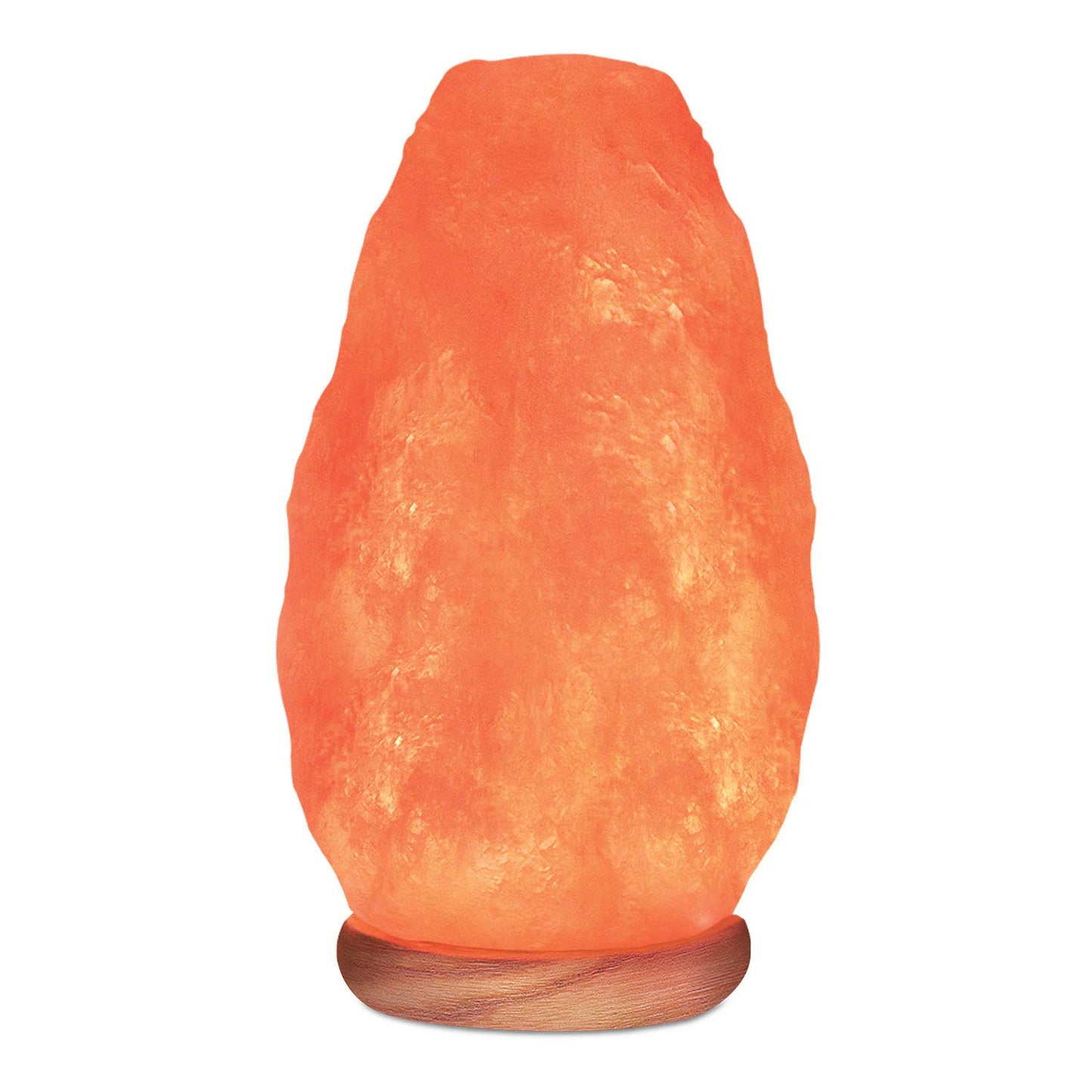 Elvissmart Himalayan Pink Salt Lamp 7-11 lbs, Crystal Night Light with Real Wood Base, Dimmer Switch, ELT Certified – Ideal Gift