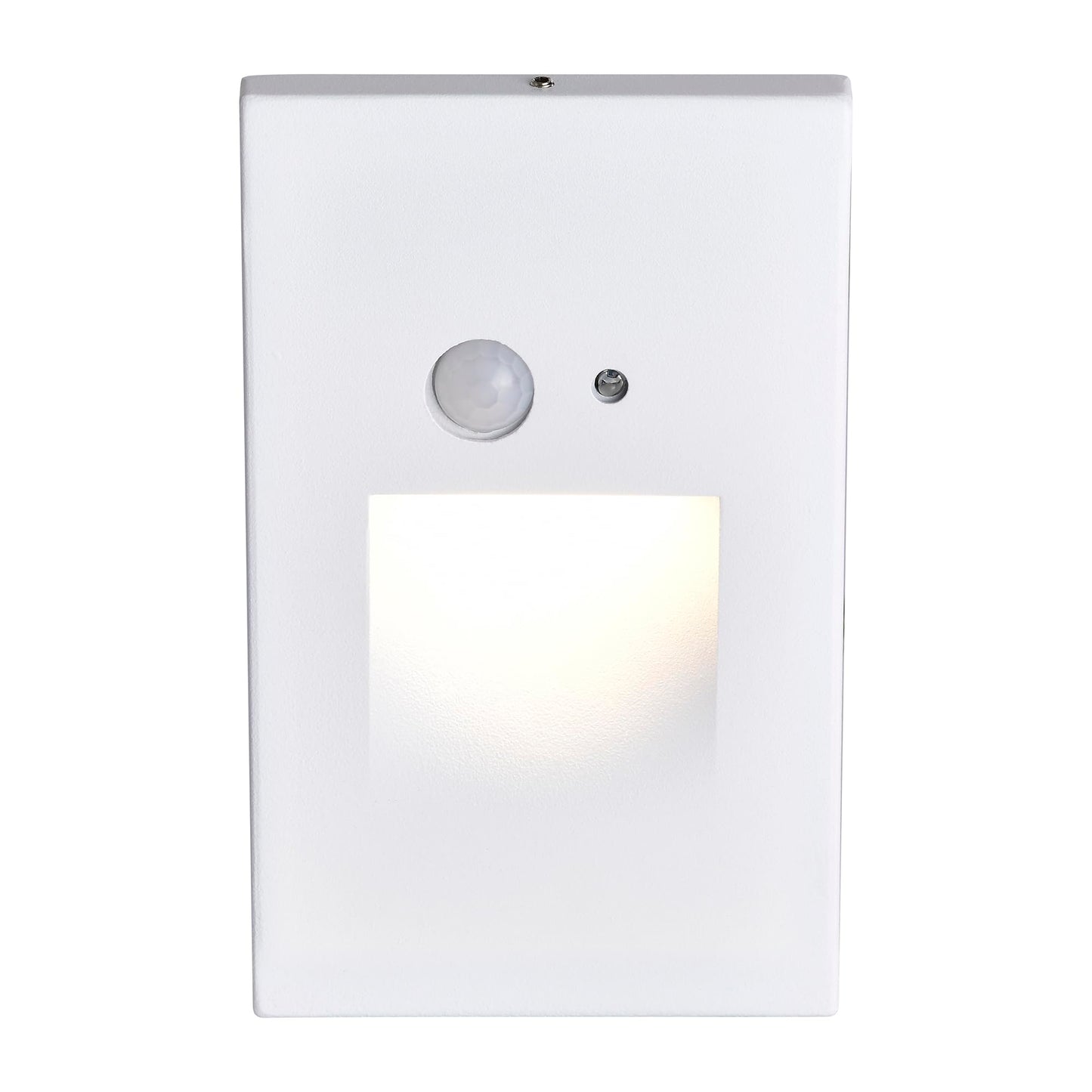 **Edvivi Hardwired LED Step Light, 3000K White Stair Light w/ Motion & Photocell Sensor, Indoor/Outdoor Wet Location, Pathway Patio, 1-Pack**