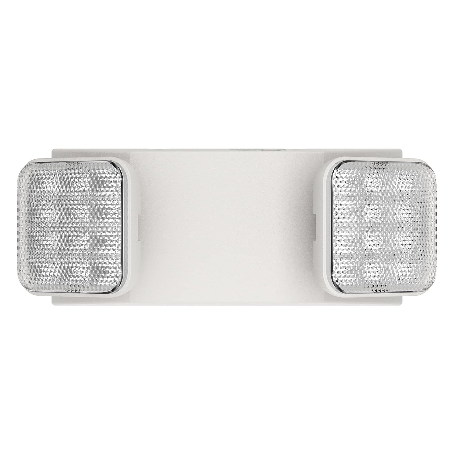 Spectsun 1-Pack Commercial LED Emergency Light, Hardwired with Battery Backup, UL 924 Certified, AC 120/277V, Adjustable Heads