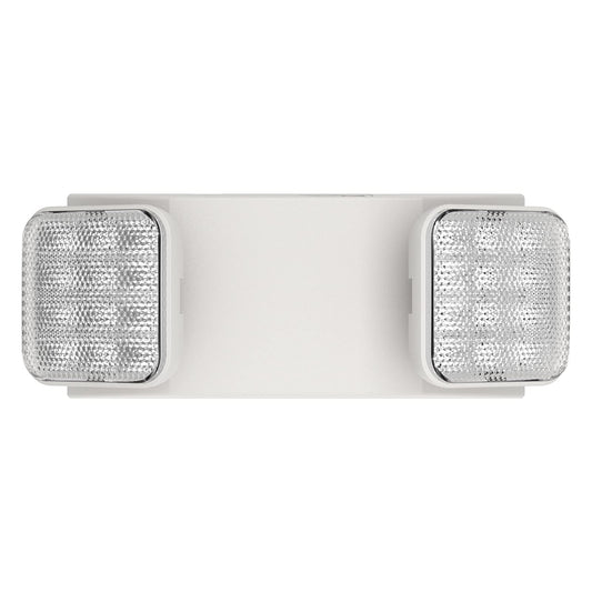 Spectsun 1-Pack Commercial LED Emergency Light, Hardwired with Battery Backup, UL 924 Certified, AC 120/277V, Adjustable Heads